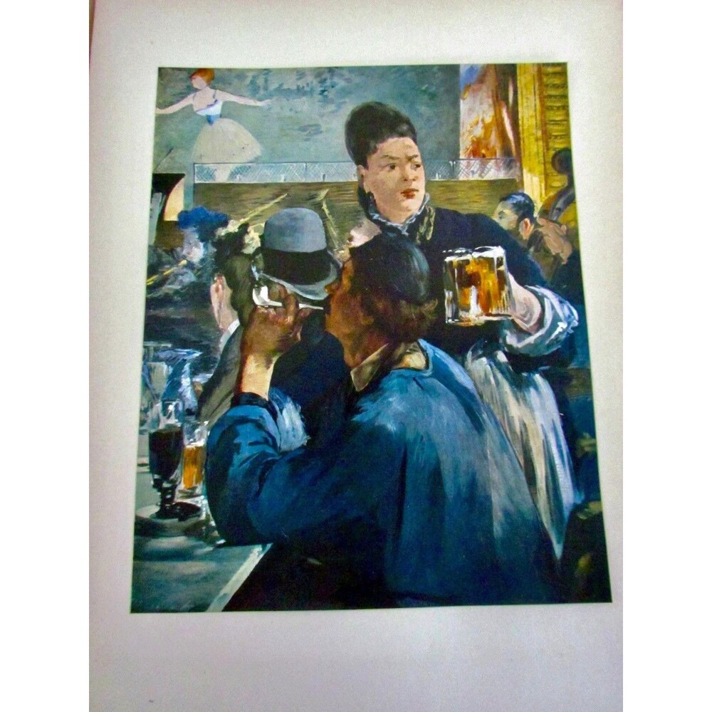 MANET Art Masterpieces Of French Painting XIX 8 Color Prints Vintage